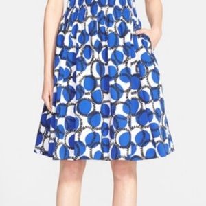 Kate Spade stamped dot Blair print skirt